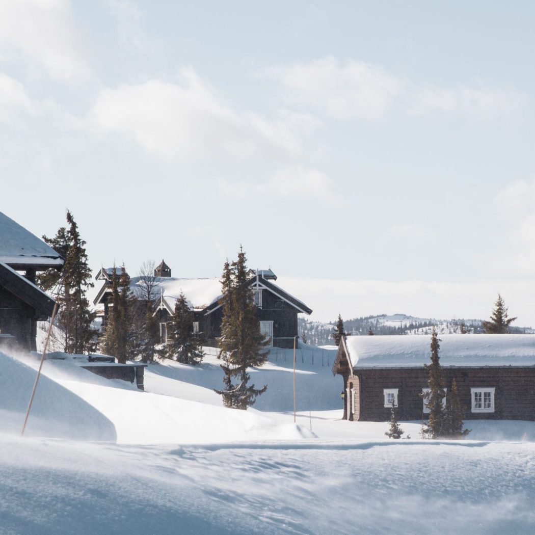 Snø og vind i Nesfjellet i Nesbyen