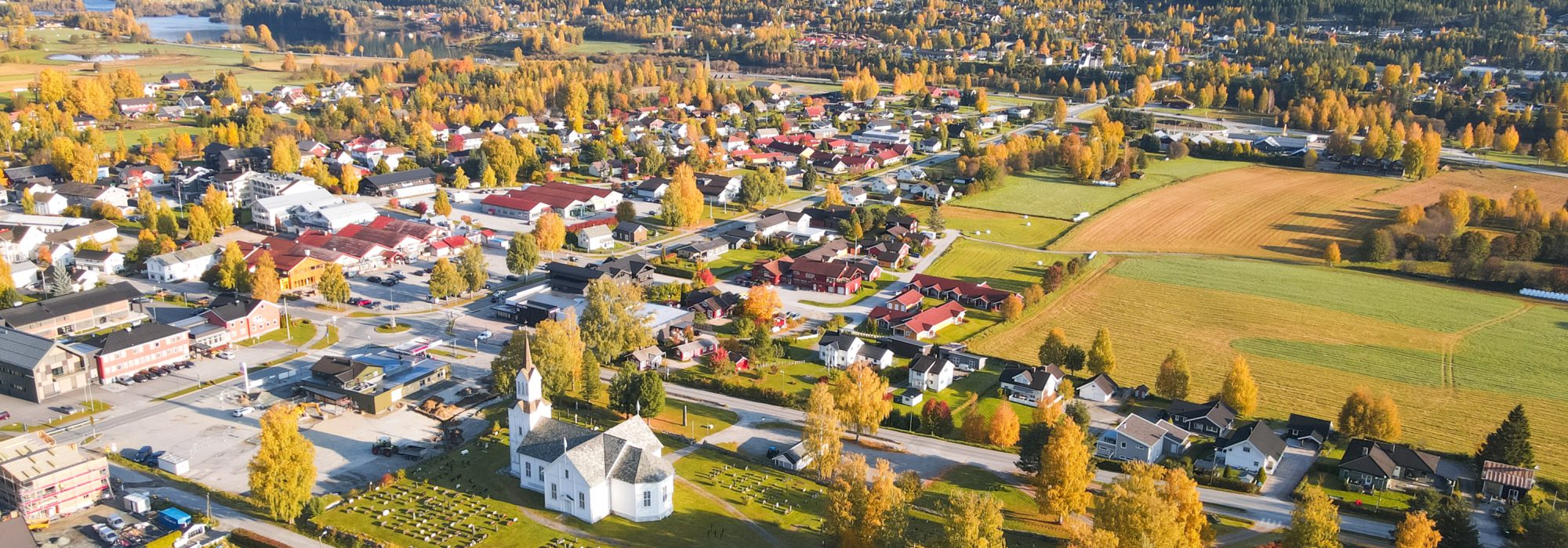 Nesbyen sentrum høst