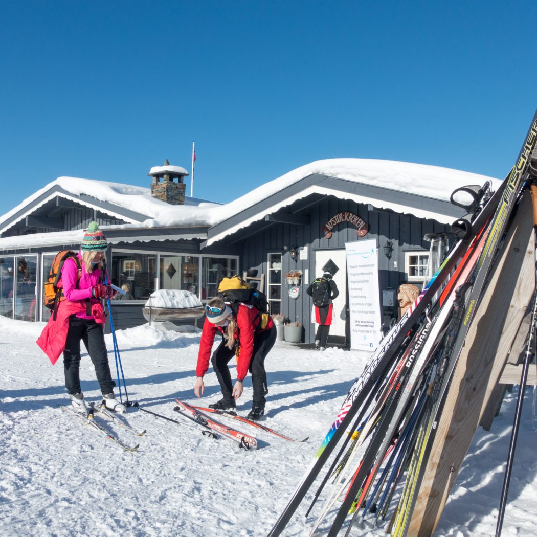 Nystølkroken kafe Nystølen vinter7