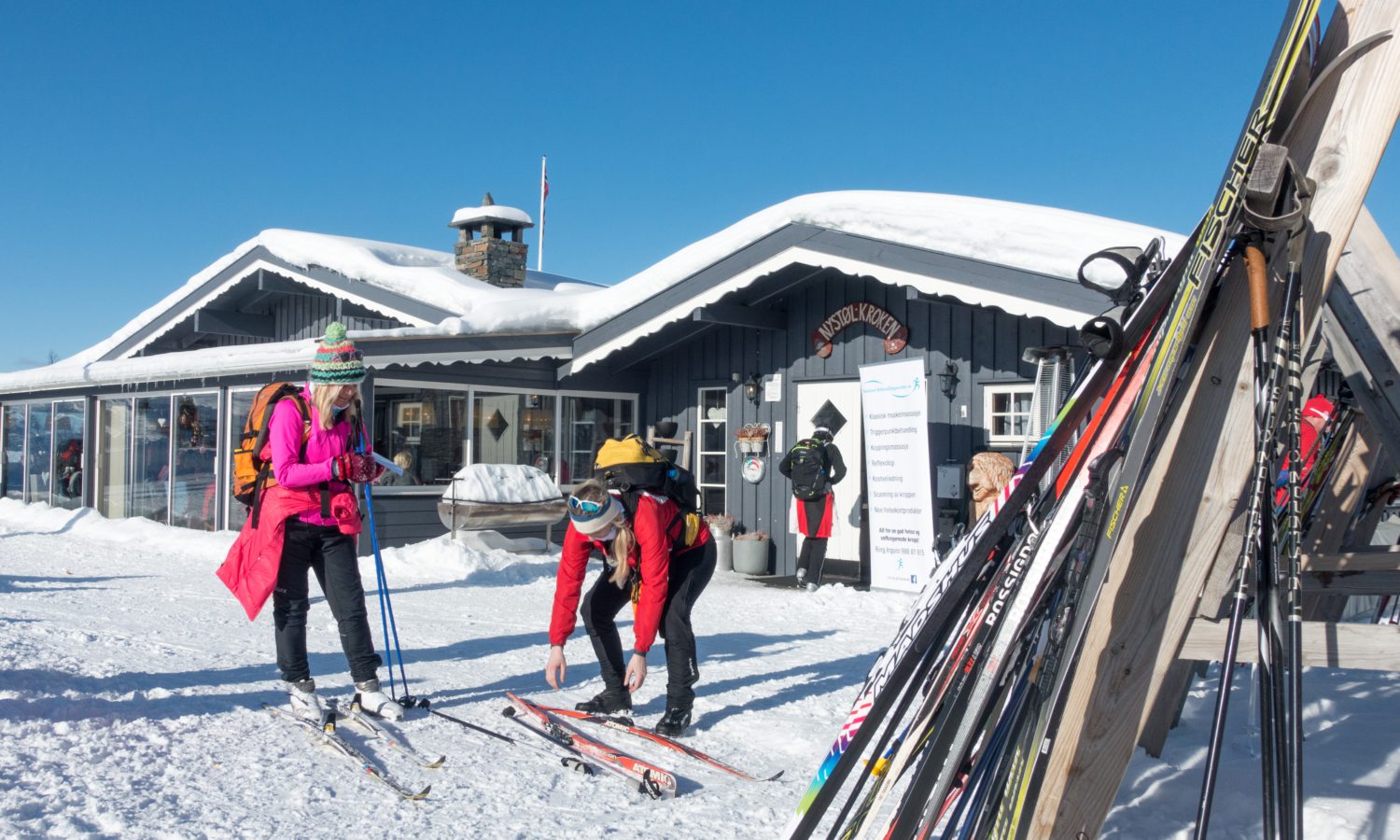 Nystølkroken kafe Nystølen vinter7